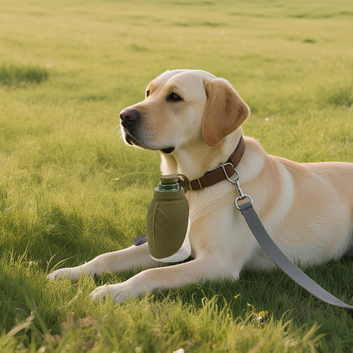 Portable Dog Water Bottle, ABS + Silicone Pet Water Dispenser