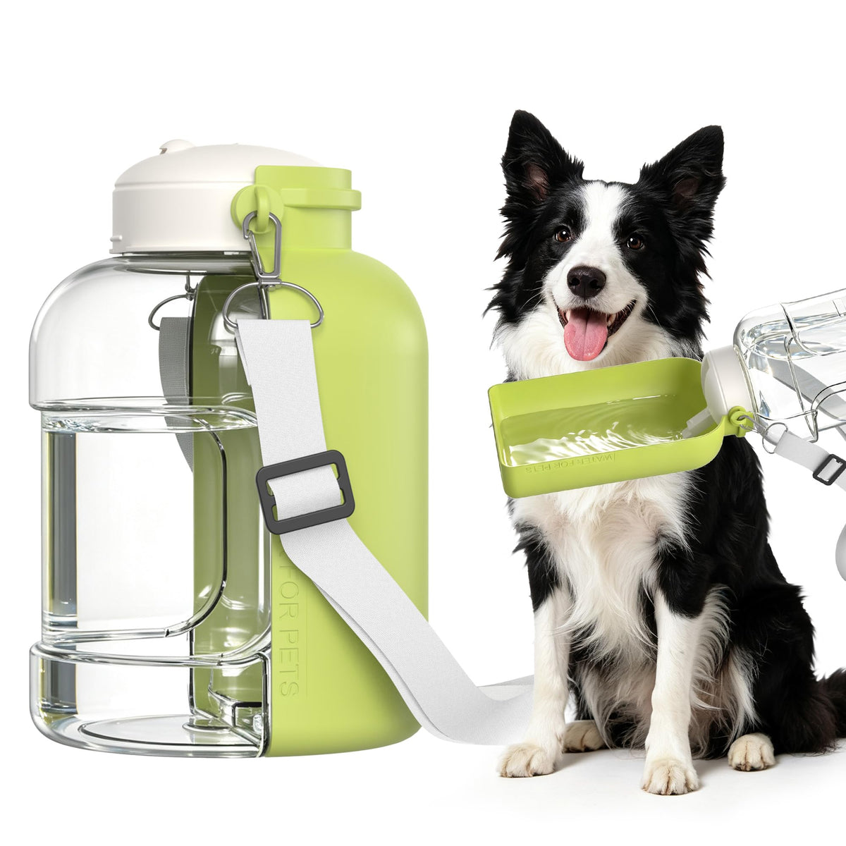 37 oz Portable Dog Water Bottle,Collapsible Leak Proof Travel Dog Bowls