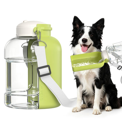 37 oz Portable Dog Water Bottle,Collapsible Leak Proof Travel Dog Bowls