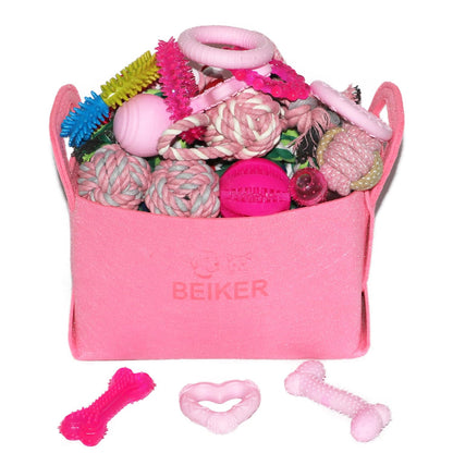 Beiker 20 Pack Puppy Chew Toys, Dog Teething Toys for Puppies Small Dogs