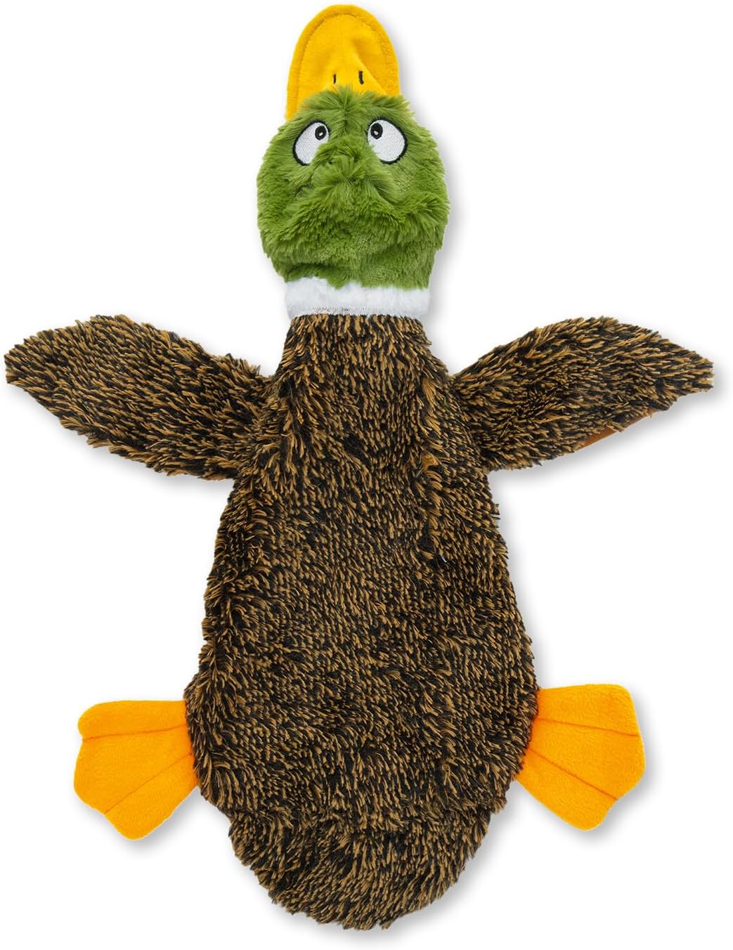 Best Pet Supplies 2-in-1 Fun Skin Stuffless Dog Toy - Wild Duck, Medium