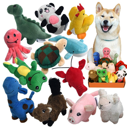 LEGEND SANDY Squeaky Plush Dog Toy Pack for Puppy, Small Puppy Chew Toys