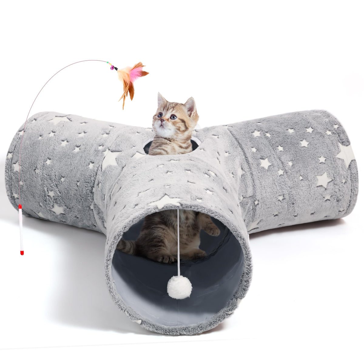 Tempcore Pet Tunnel Tube Cat Toys, Cat Tunnels for Indoor Cats