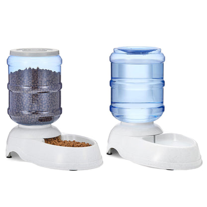 Amazon Basics Gravity Pet Water Dispenser for Cat and Dog, Easy to Clean, 135.3fl.oz Capacity, Small