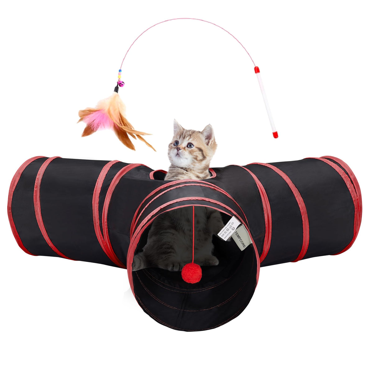 Tempcore Pet Tunnel Tube Cat Toys, Cat Tunnels for Indoor Cats