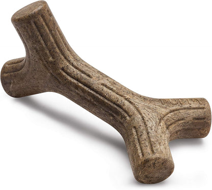 Benebone Puppy 2-Pack Dental Chew/Wishbone Dog Chew Toys, Real Bacon