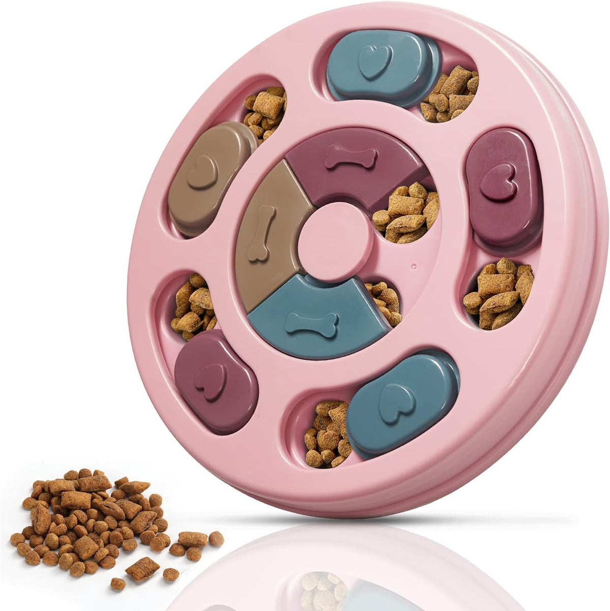 DR CATCH Dog Puzzle,Dogs Food Toys for IQ Training & Mental Enrichment,Dog Treat Puzzle(Blue)