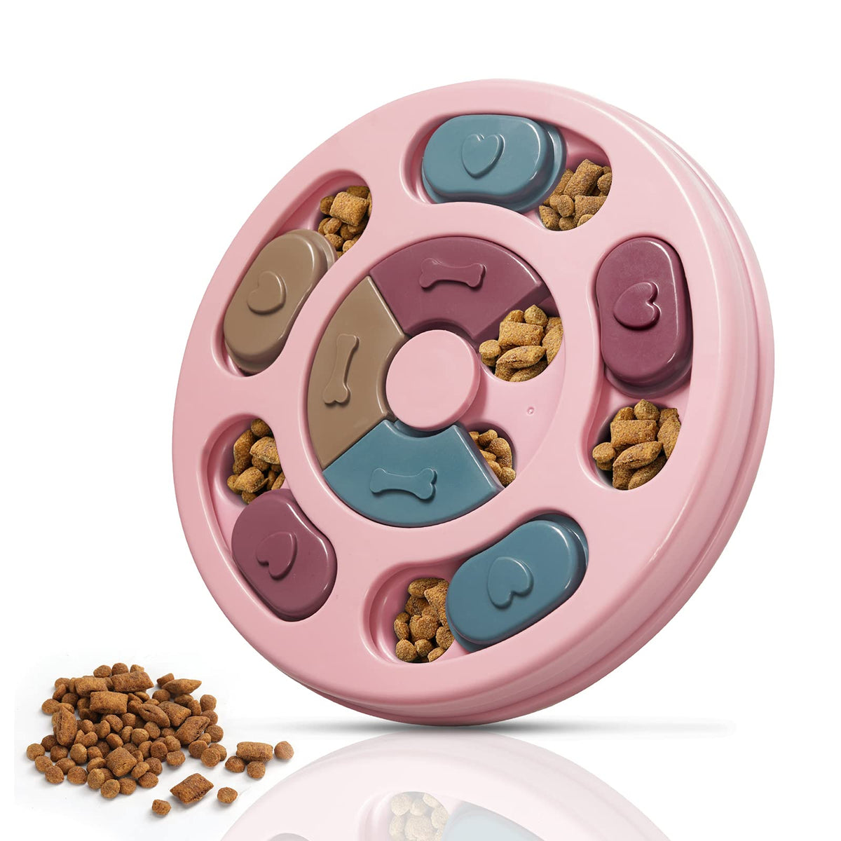 DR CATCH Dog Puzzle,Dogs Food Toys for IQ Training & Mental Enrichment,Dog Treat Puzzle(Blue)