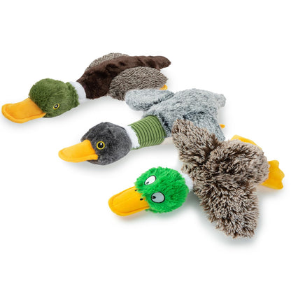 Best Pet Supplies Interactive Squeaky Dog Toy - Crinkle Chicken, Brown