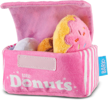 BarkBox Barker's Dozen Donuts 4-in-1 Interactive Plush Dog Toy