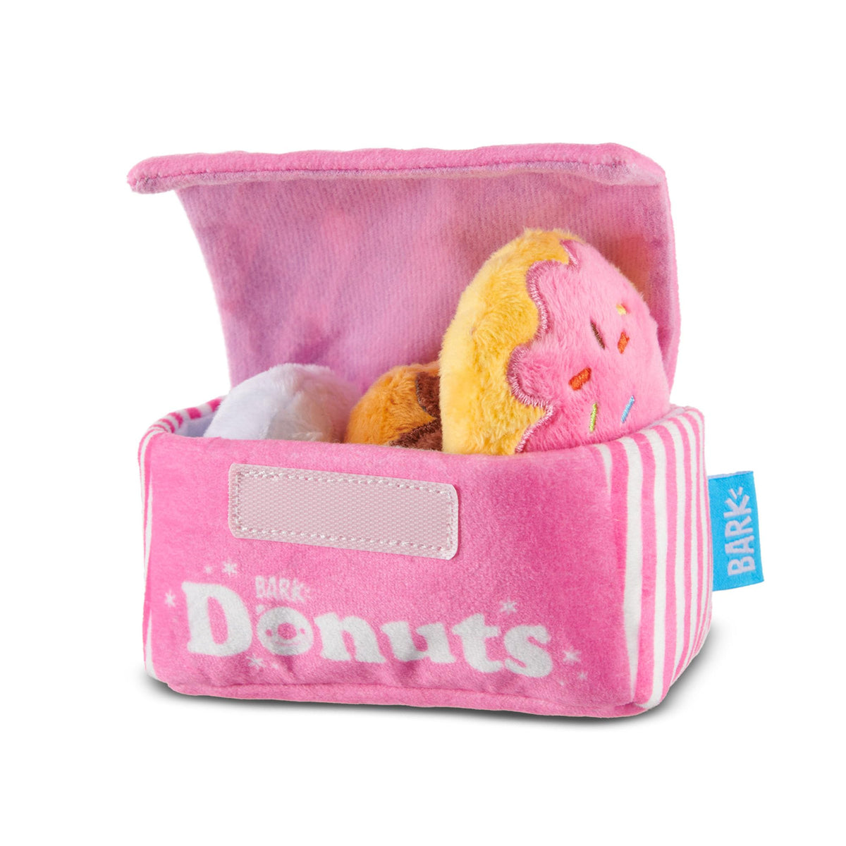 BarkBox Barker's Dozen Donuts 4-in-1 Interactive Plush Dog Toy
