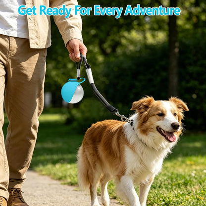 2 in 1 Portable Dog Water Bottle with Bowl for Daily Walks Hiking Travel