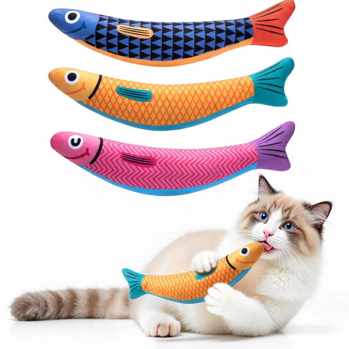 PetBusy Cat Toys with [5000 mg A+Natural Catnip & Silvervine] Kicker Fun