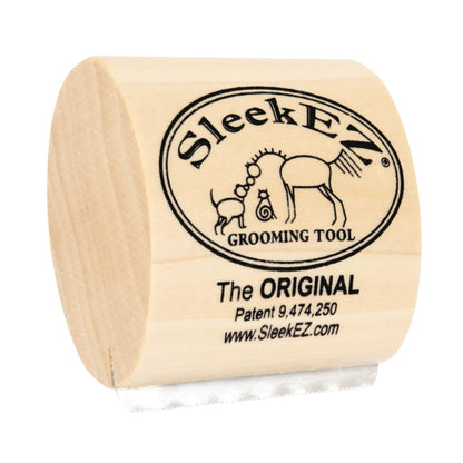 SleekEZ Cat Brush for Shedding - Deshedding Brush for Cats - Patented Grooming Tool for Removing Loose Fur, Undercoat & Hair - Made in USA - Works on Short, Medium & Long Coats