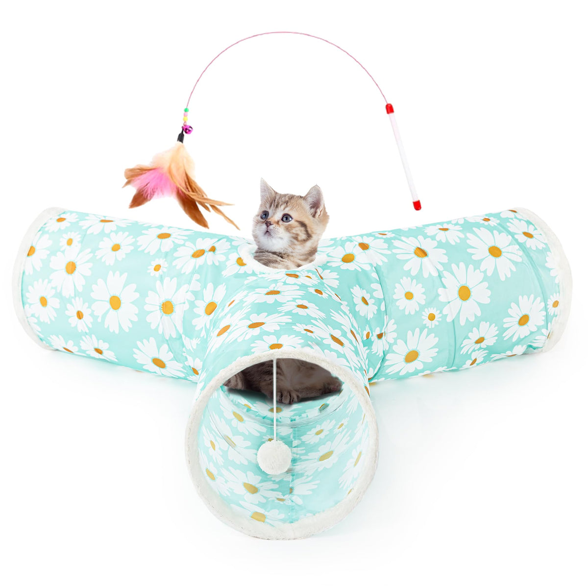 Tempcore Pet Tunnel Tube Cat Toys, Cat Tunnels for Indoor Cats