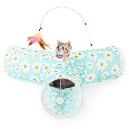 Tempcore Pet Tunnel Tube Cat Toys, Cat Tunnels for Indoor Cats