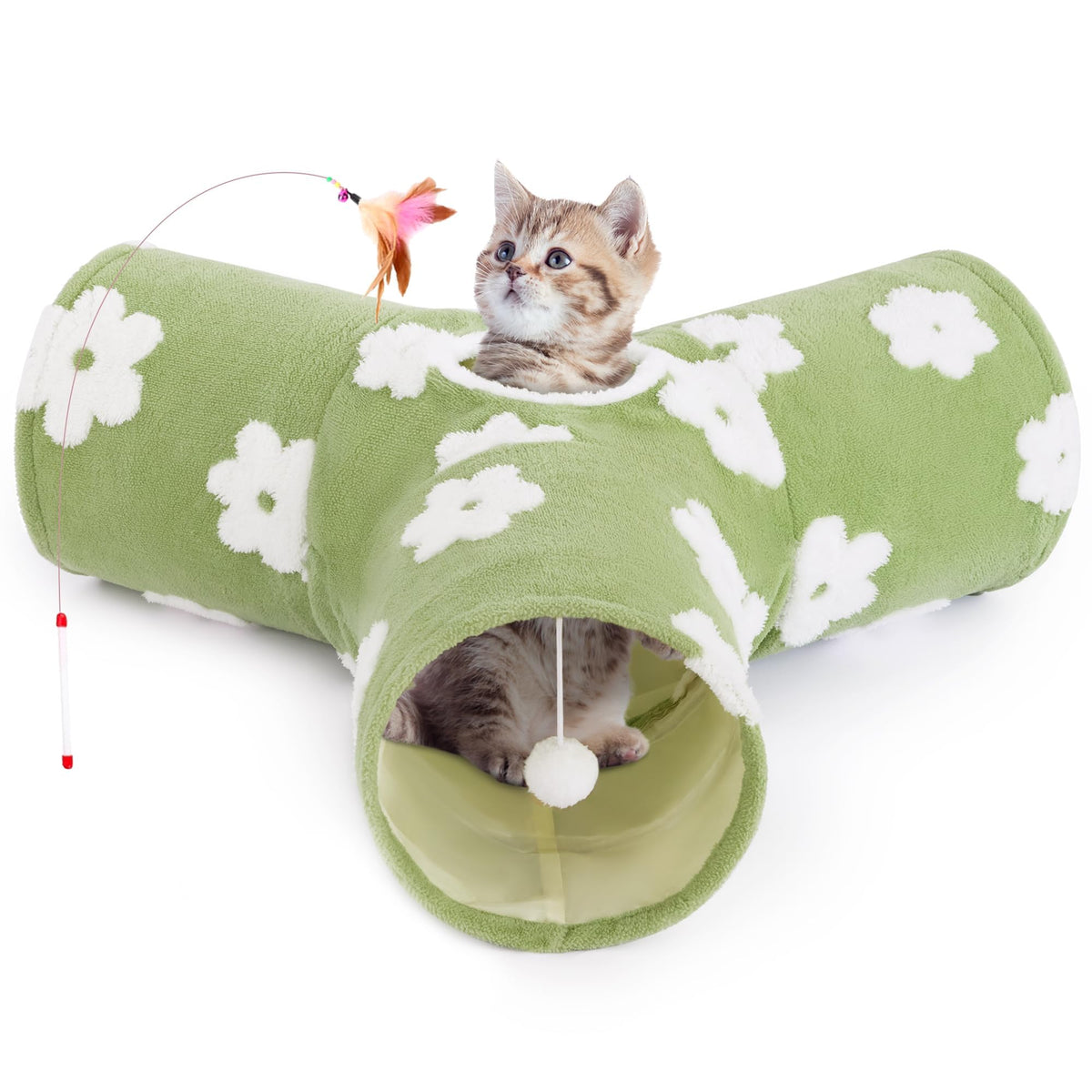 Tempcore Pet Tunnel Tube Cat Toys, Cat Tunnels for Indoor Cats