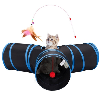 Tempcore Pet Tunnel Tube Cat Toys, Cat Tunnels for Indoor Cats
