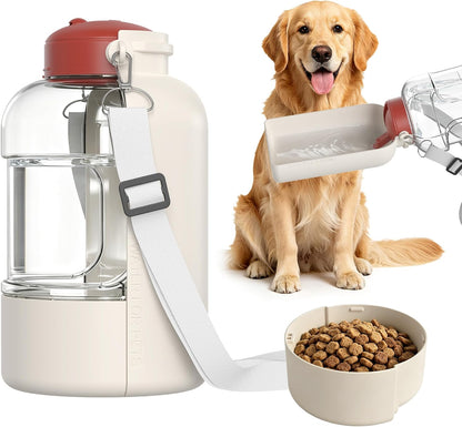 37 oz Portable Dog Water Bottle,Collapsible Leak Proof Travel Dog Bowls