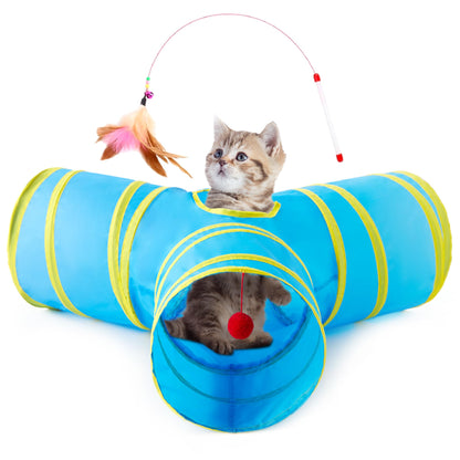 Tempcore Pet Tunnel Tube Cat Toys, Cat Tunnels for Indoor Cats