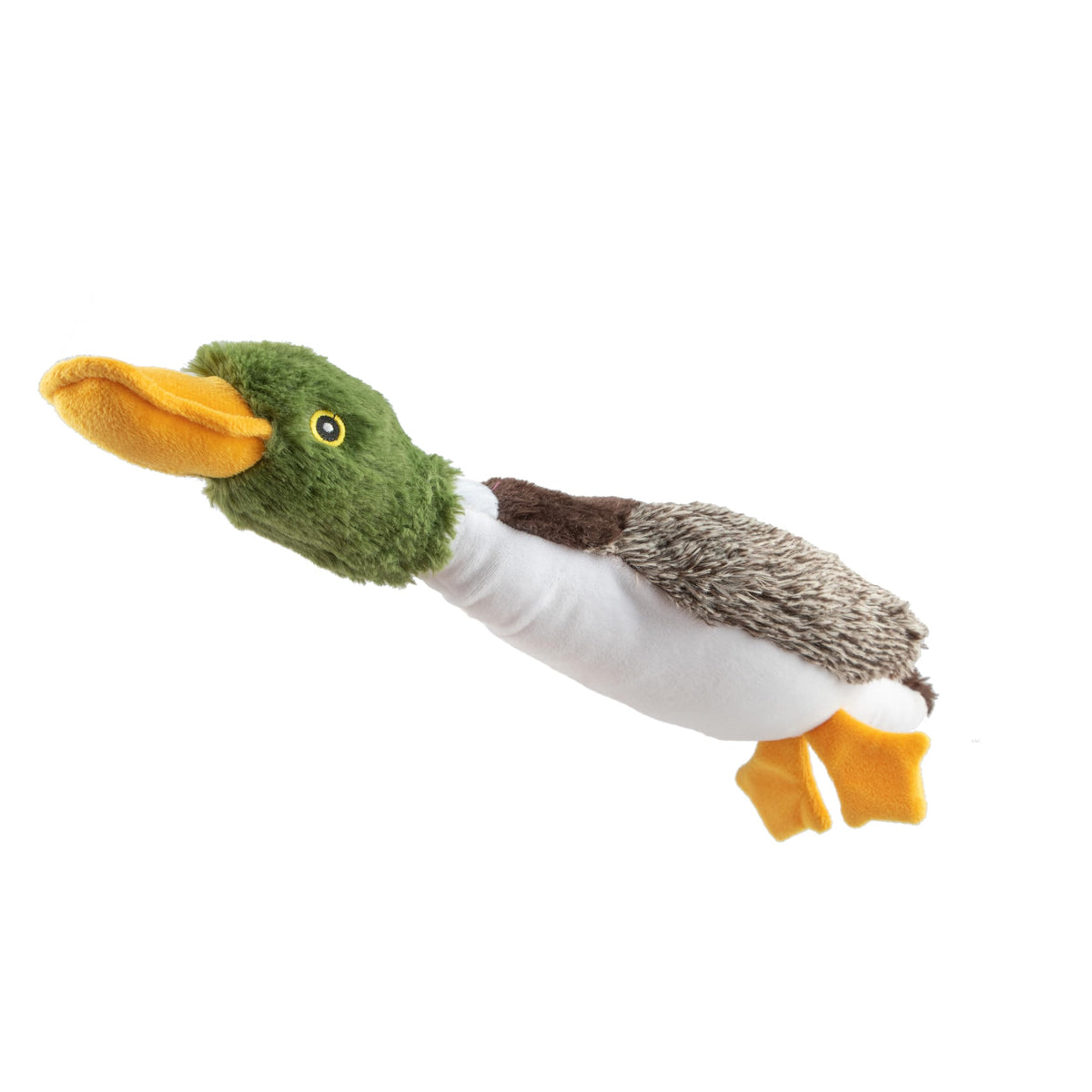 Best Pet Supplies Interactive Squeaky Dog Toy - Crinkle Duck, Blue