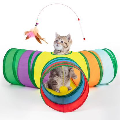 Tempcore Pet Tunnel Tube Cat Toys, Cat Tunnels for Indoor Cats