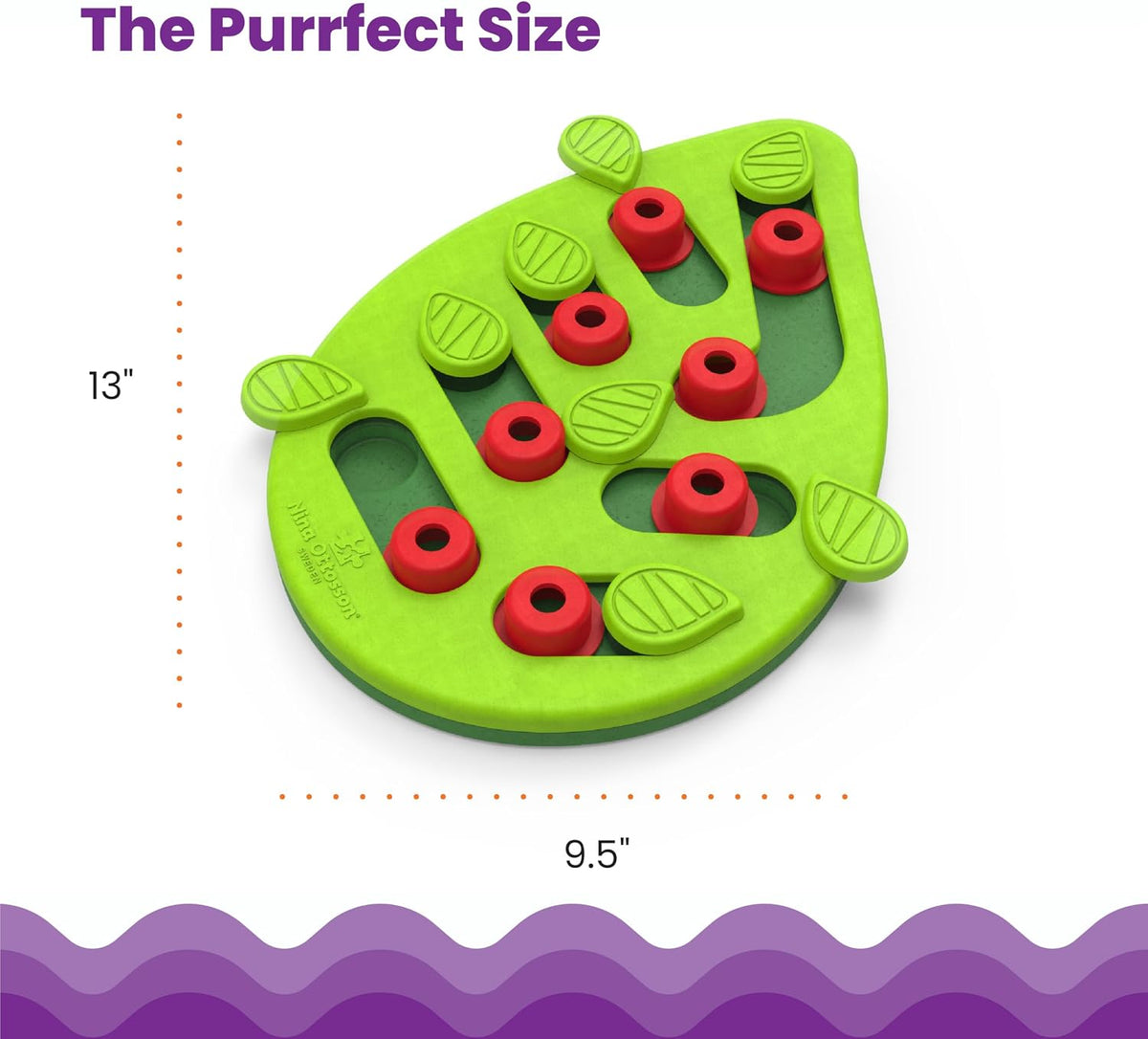 Catstages Nina Ottosson Buggin’ Out Puzzle & Play Cat Toy Treat Puzzle, 14"