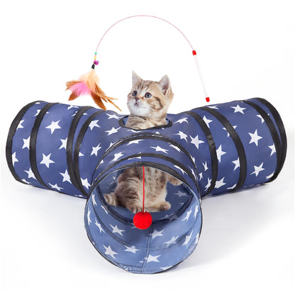 Tempcore Pet Tunnel Tube Cat Toys, Cat Tunnels for Indoor Cats