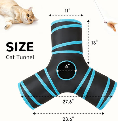 Tempcore Pet Tunnel Tube Cat Toys, Cat Tunnels for Indoor Cats