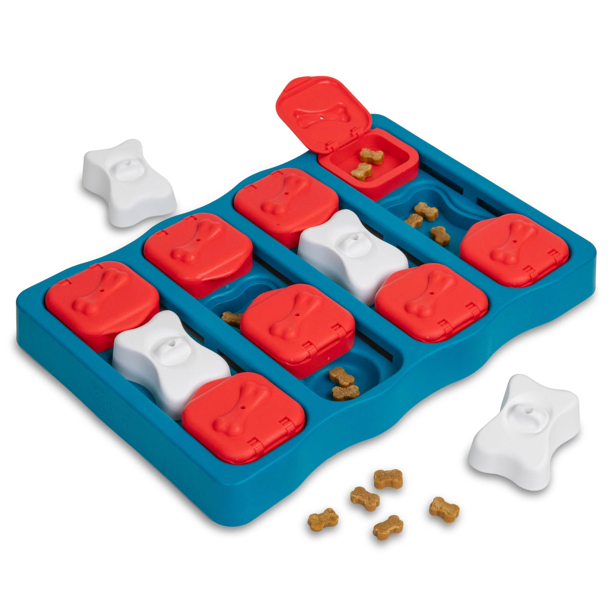 Outward Hound Nina Ottosson Dog Brick Dog Toy Treat Puzzle, 12.8"