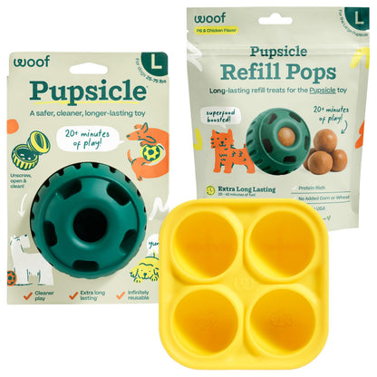 WOOF Starter Pack Dog Treat Toy for Large Dogs 25-75 lbs