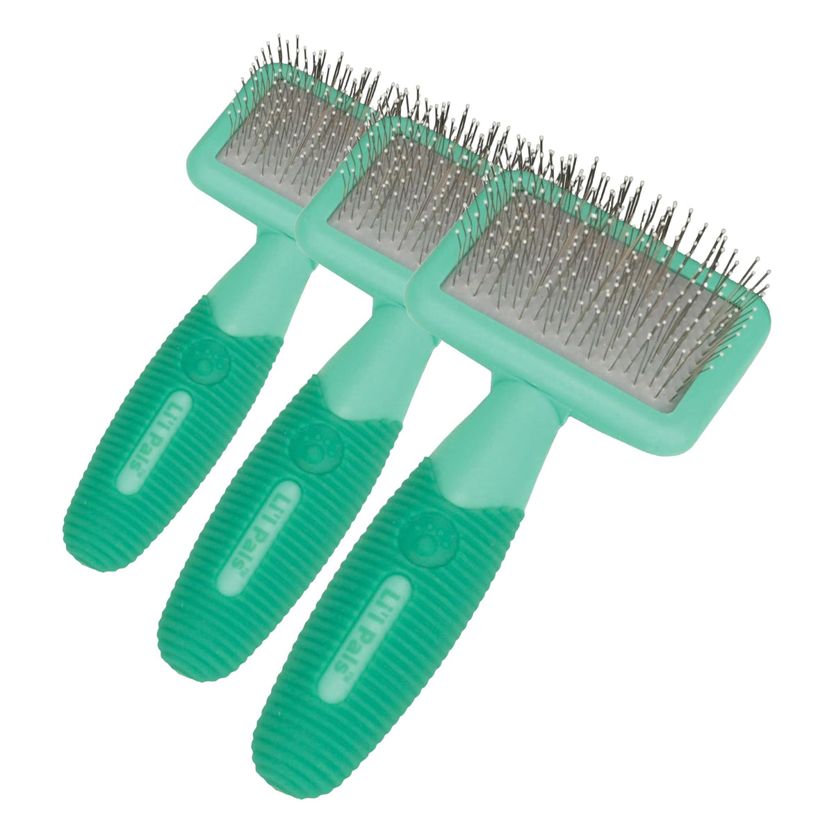 Coastal Pet Li'l Pals Dog Slicker Brush with Coated Tips - Dog Grooming Brush for Small Breeds & Puppies - One Size (3.25” x 7.25”)