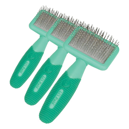 Coastal Pet Li'l Pals Dog Slicker Brush with Coated Tips - Dog Grooming Brush for Small Breeds & Puppies - One Size (3.25” x 7.25”)