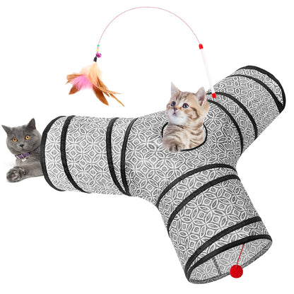 Tempcore Pet Tunnel Tube Cat Toys, Cat Tunnels for Indoor Cats