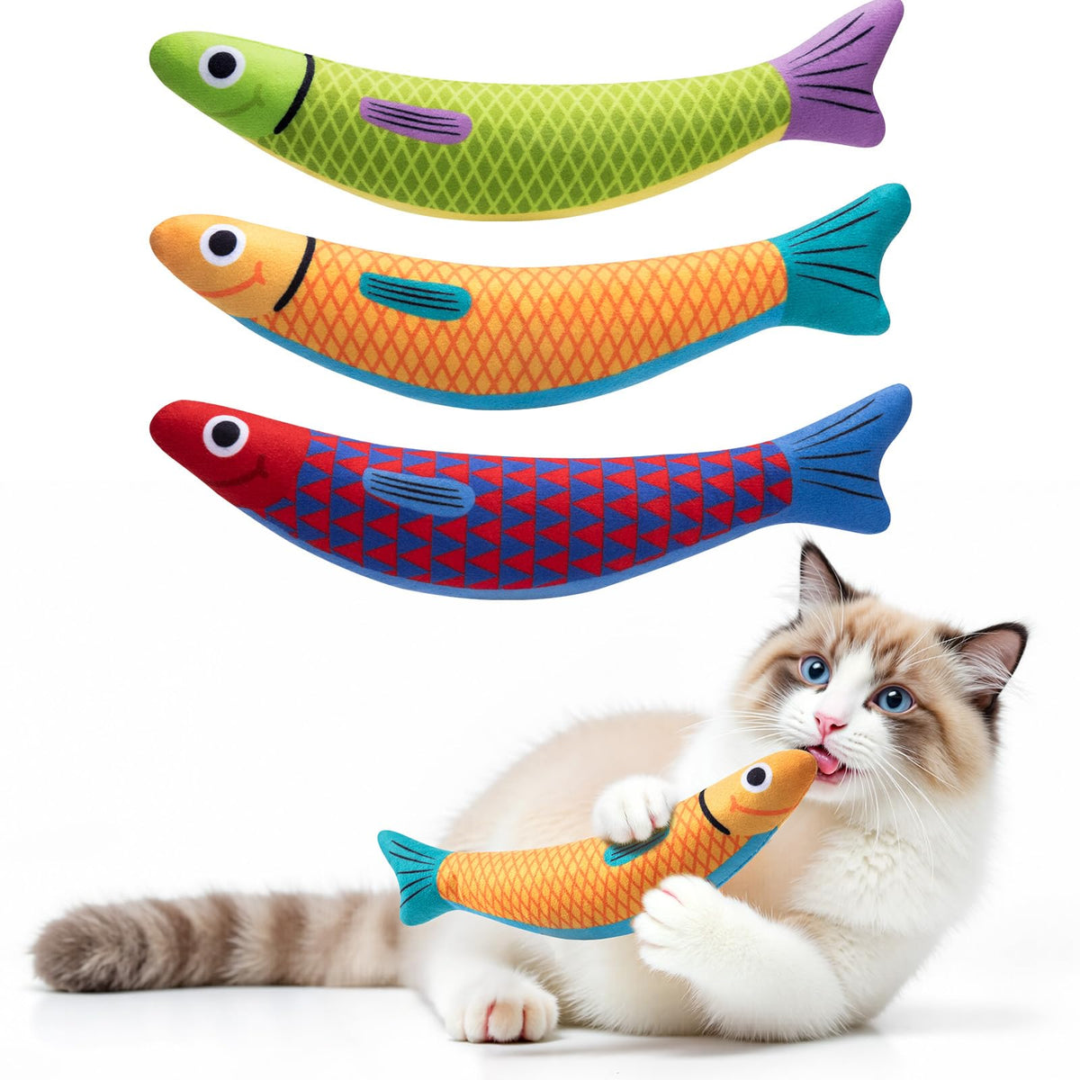PetBusy Cat Toys with [5000 mg A+Natural Catnip & Silvervine] Kicker Fun