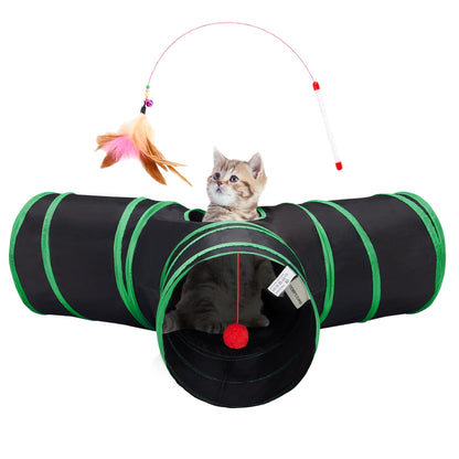 Tempcore Pet Tunnel Tube Cat Toys, Cat Tunnels for Indoor Cats