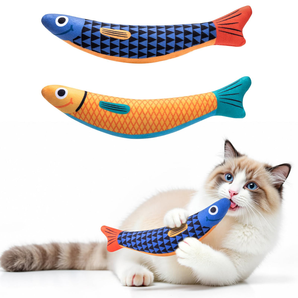PetBusy Cat Toys with [5000 mg A+Natural Catnip & Silvervine] Kicker Fun