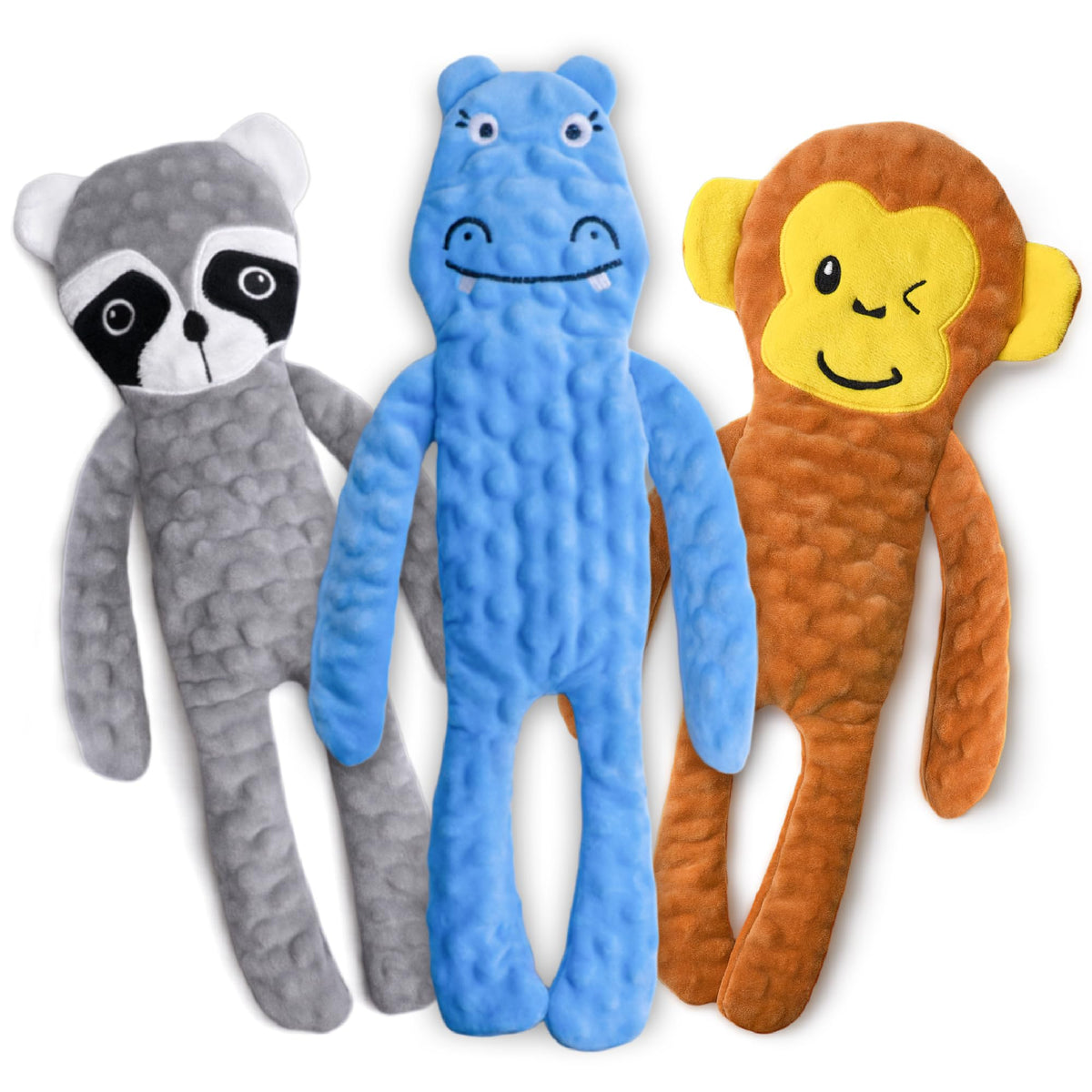SHARLOVY Dog Squeaky Toy No Stuffing 6 Pack, Dog Toys Crinkle for Puppy