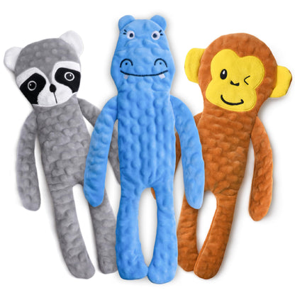 SHARLOVY Dog Squeaky Toy No Stuffing 6 Pack, Dog Toys Crinkle for Puppy