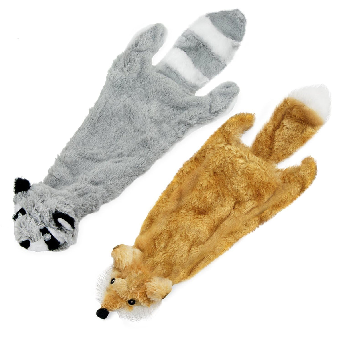 Best Pet Supplies 2-in-1 Fun Skin Stuffless Dog Toy - Wild Duck, Medium