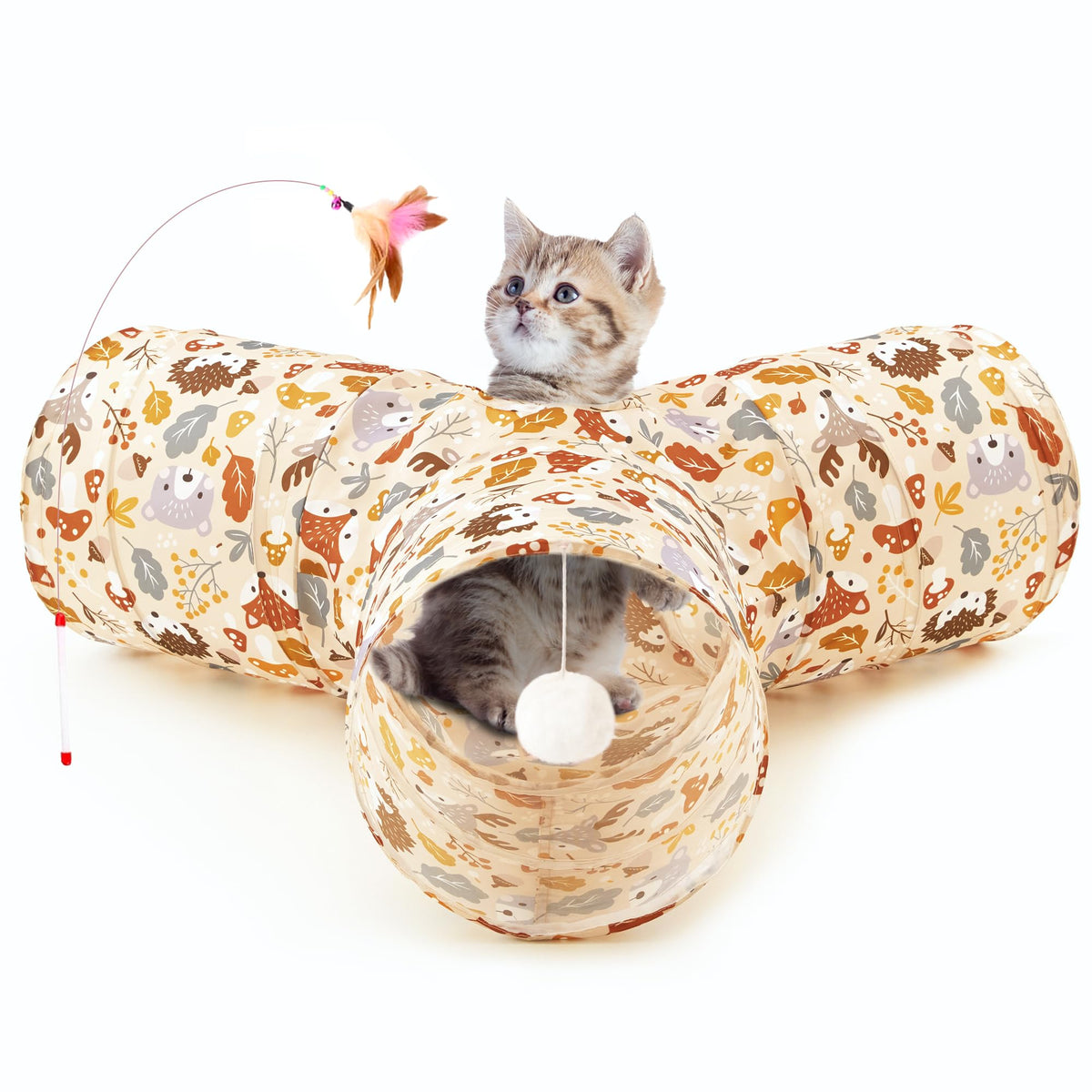 Tempcore Pet Tunnel Tube Cat Toys, Cat Tunnels for Indoor Cats