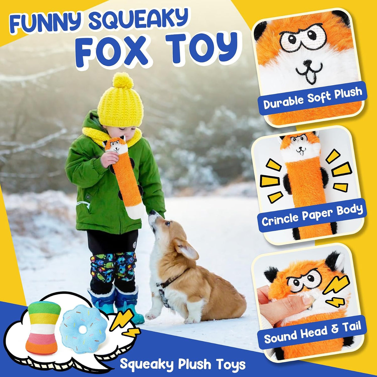 Puppy Toys for Teething, 9 Pack Cute Dog Chew Toys for Small Dogs