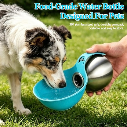 2 in 1 Portable Dog Water Bottle with Bowl for Daily Walks Hiking Travel