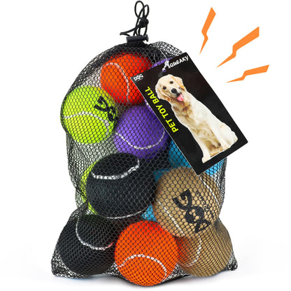 INSUM Tennis Balls for Dogs, 12 Pack Colorful Dog Toys Balls