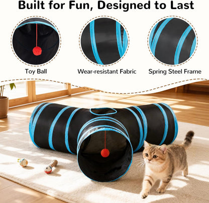 Tempcore Pet Tunnel Tube Cat Toys, Cat Tunnels for Indoor Cats