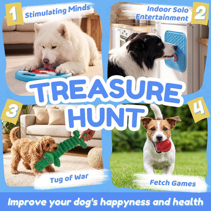 10-Pcs Dog Puzzle Toy for Boredom, Interactive Enrichment Set