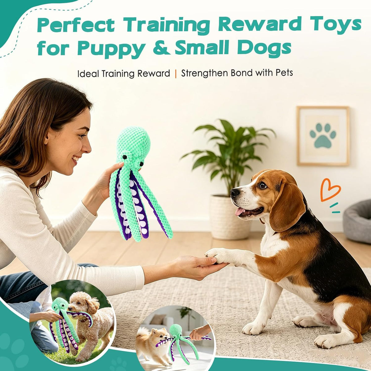 Fuufome Dog Toys for Small Dogs and Puppies