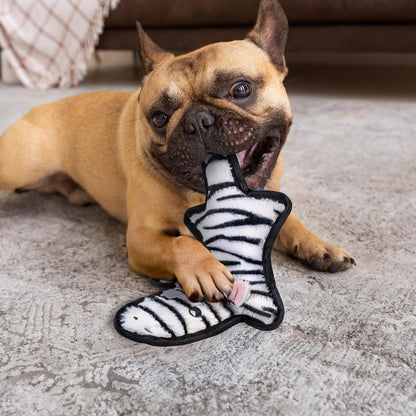 SHARLOVY No Stuffing Dog Toys Crinkle Squeaky, Long Lasting Chews for Aggressive, Durable Plush Dog Puppy Chew Toys for Teething, with 6 Tough Layers for Small Medium Large Breed-5pack,Large