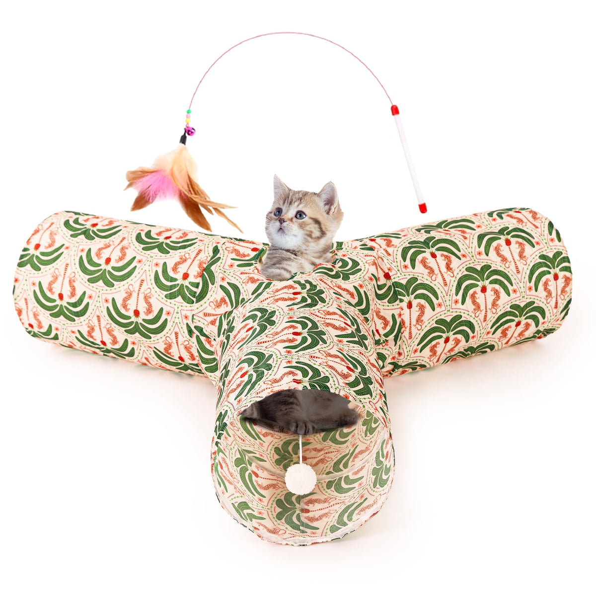Tempcore Pet Tunnel Tube Cat Toys, Cat Tunnels for Indoor Cats