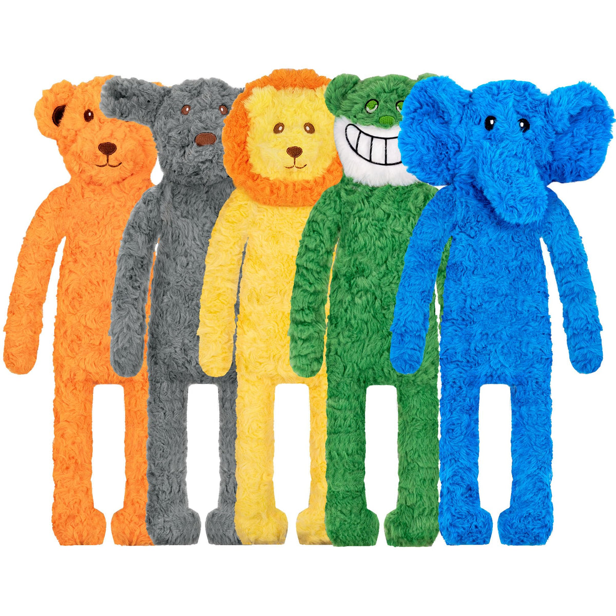SHARLOVY Dog Squeaky Toy No Stuffing 6 Pack, Dog Toys Crinkle for Puppy